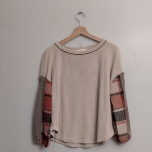 THML Waffle Knit Sweater Top